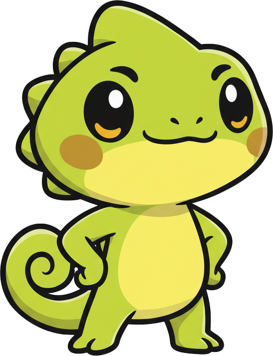 Confident chameleon